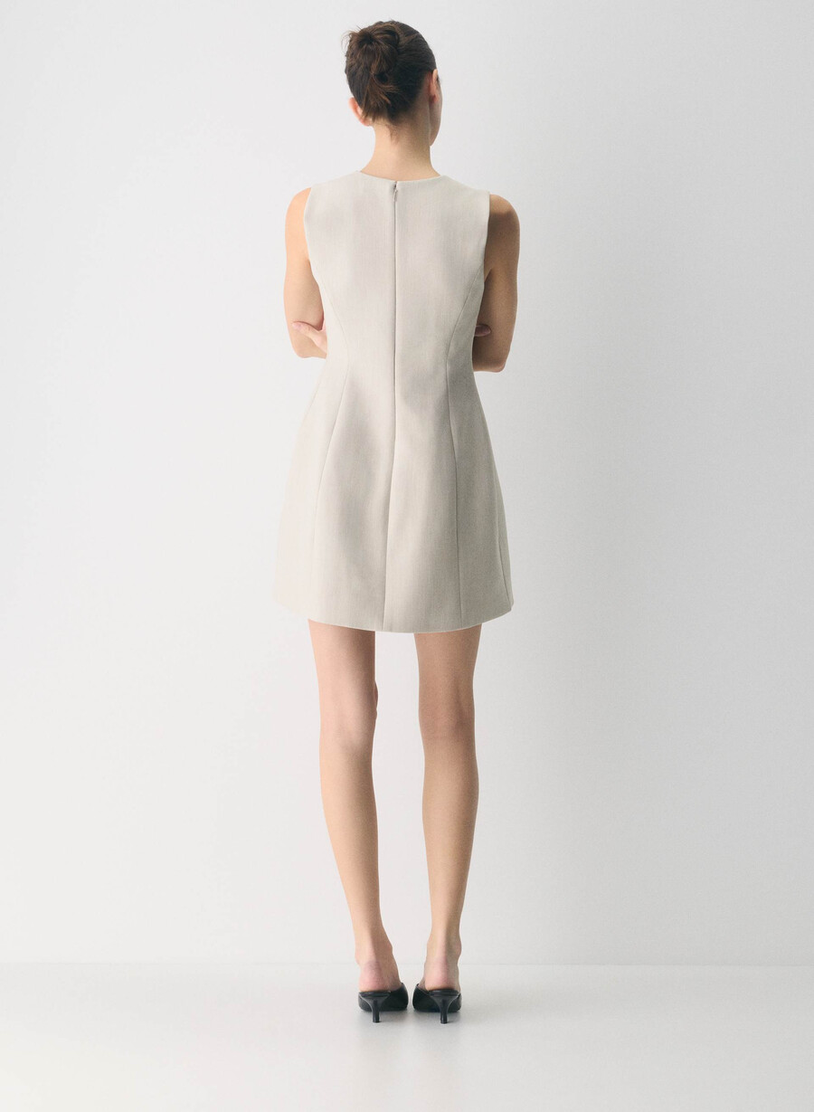 opportunity klänning - reessential heather matte pearl