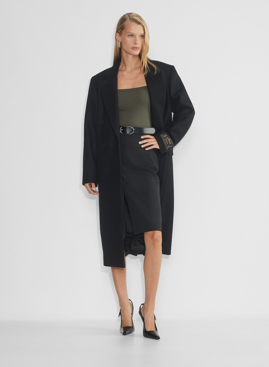 original contour squareneck hip långärmad mörk olivgrön