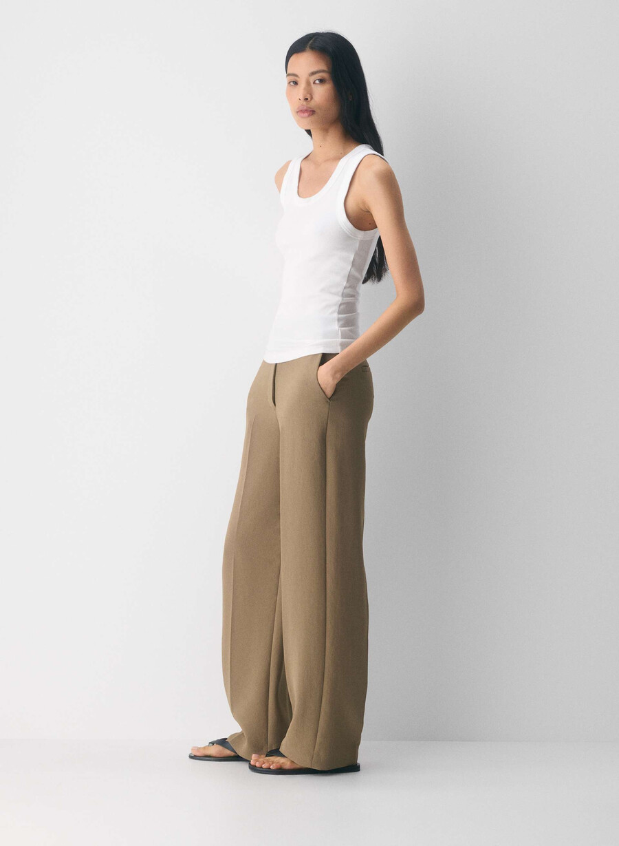 the limitless pant - crepette folio brun
