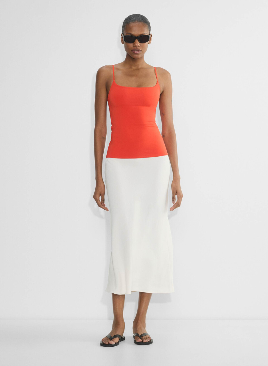 original contour squareneck cami hip linne svart