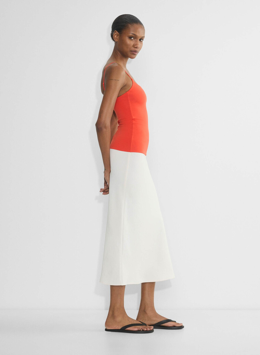 original contour squareneck cami hip linne svart