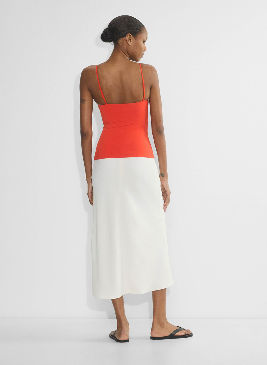 original contour squareneck cami hip linne svart
