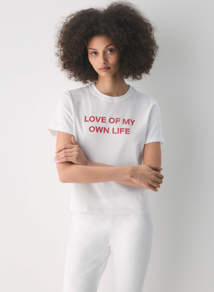 soft feels all-time t-shirt vitblinkande rÖd