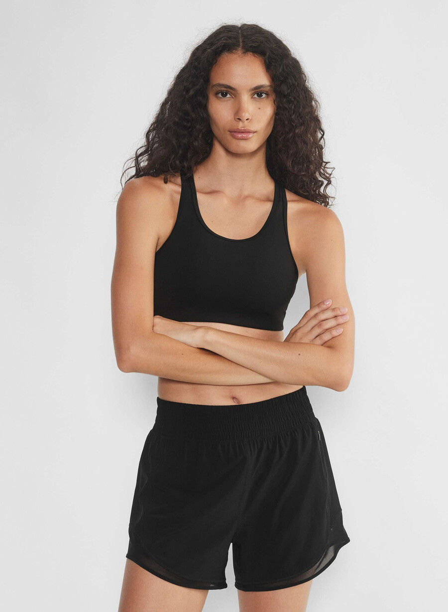 movetech legacy höghöjdsbyxa 10 cm shorts svart