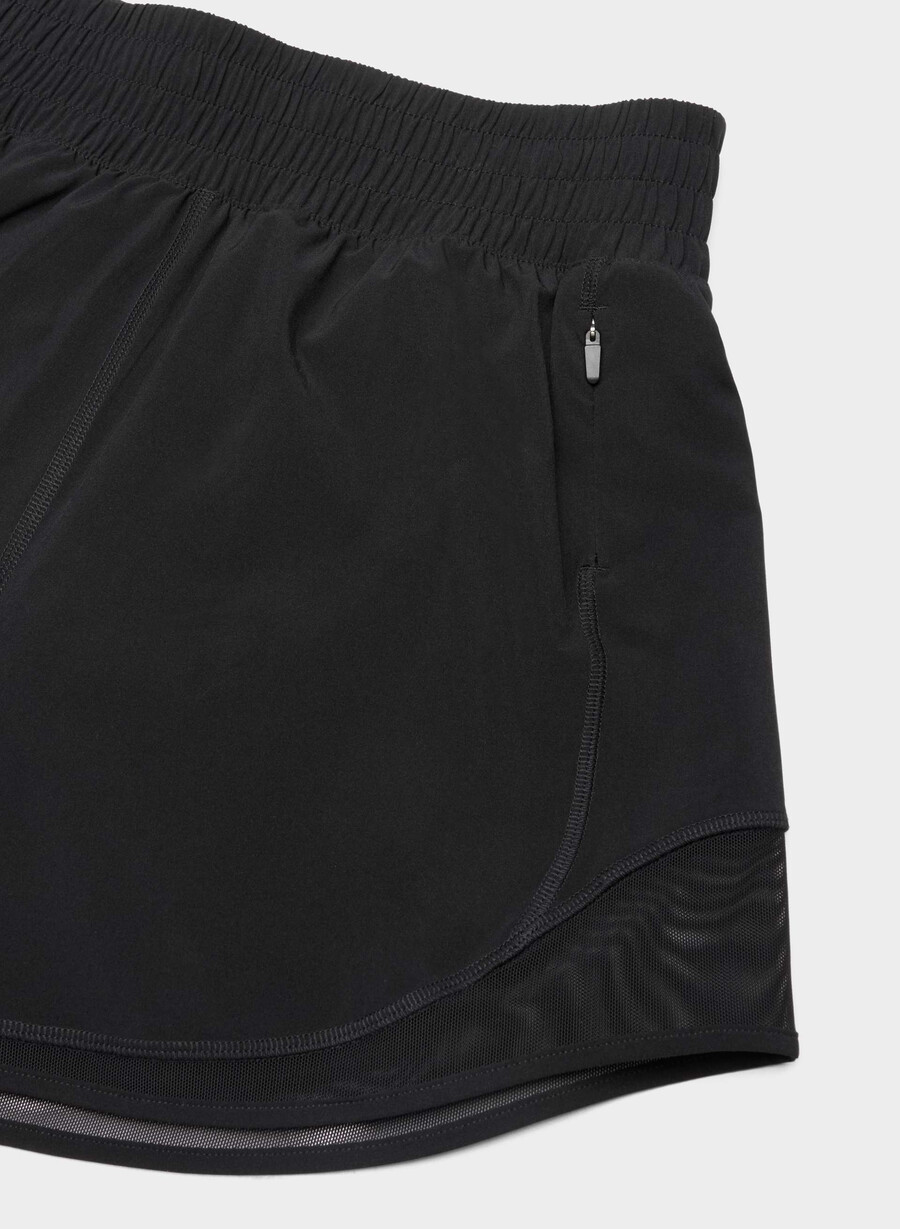 movetech legacy höghöjdsbyxa 10 cm shorts svart