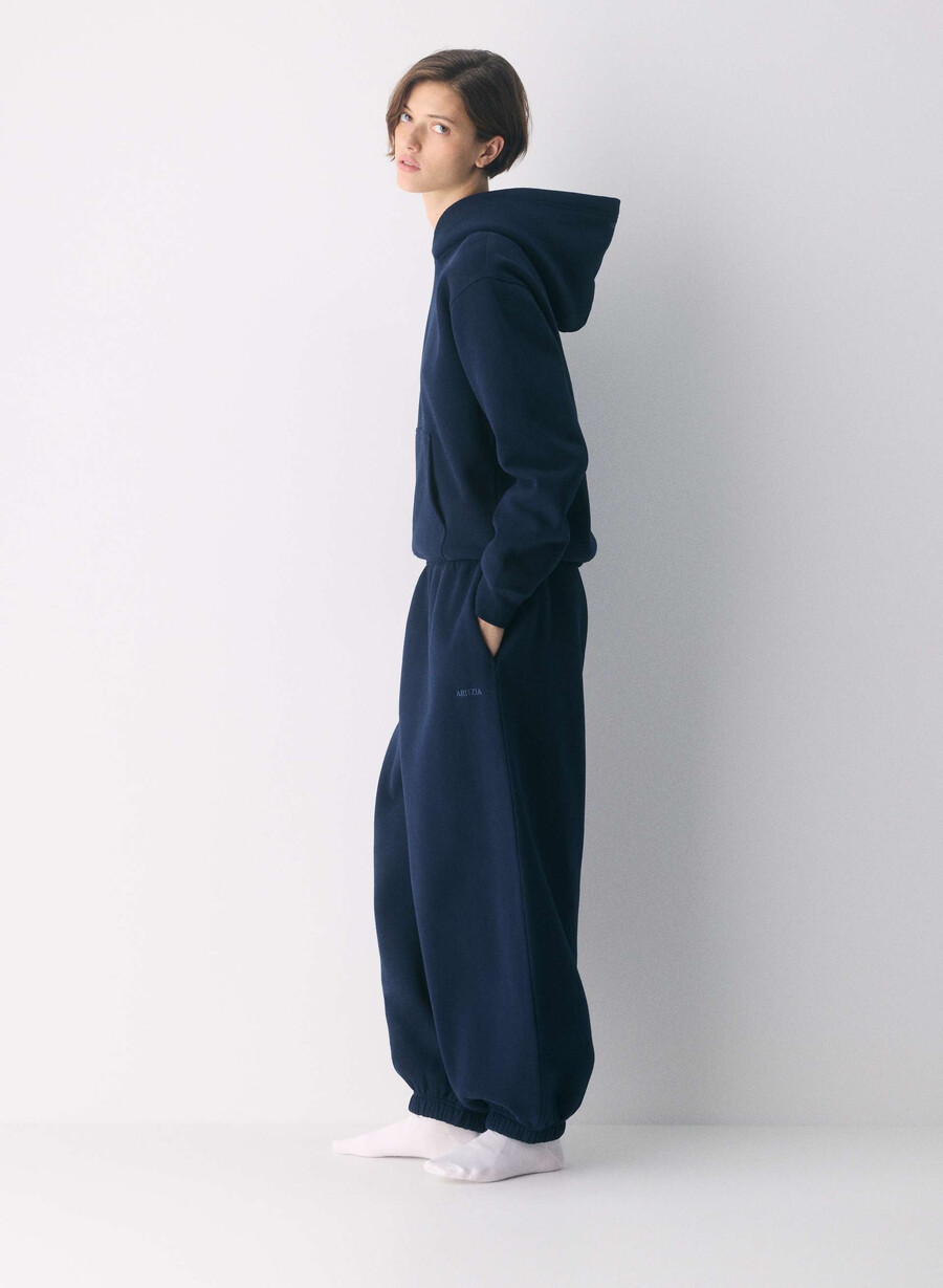 mysig fleece-huvtröja med perfekt passform admiral