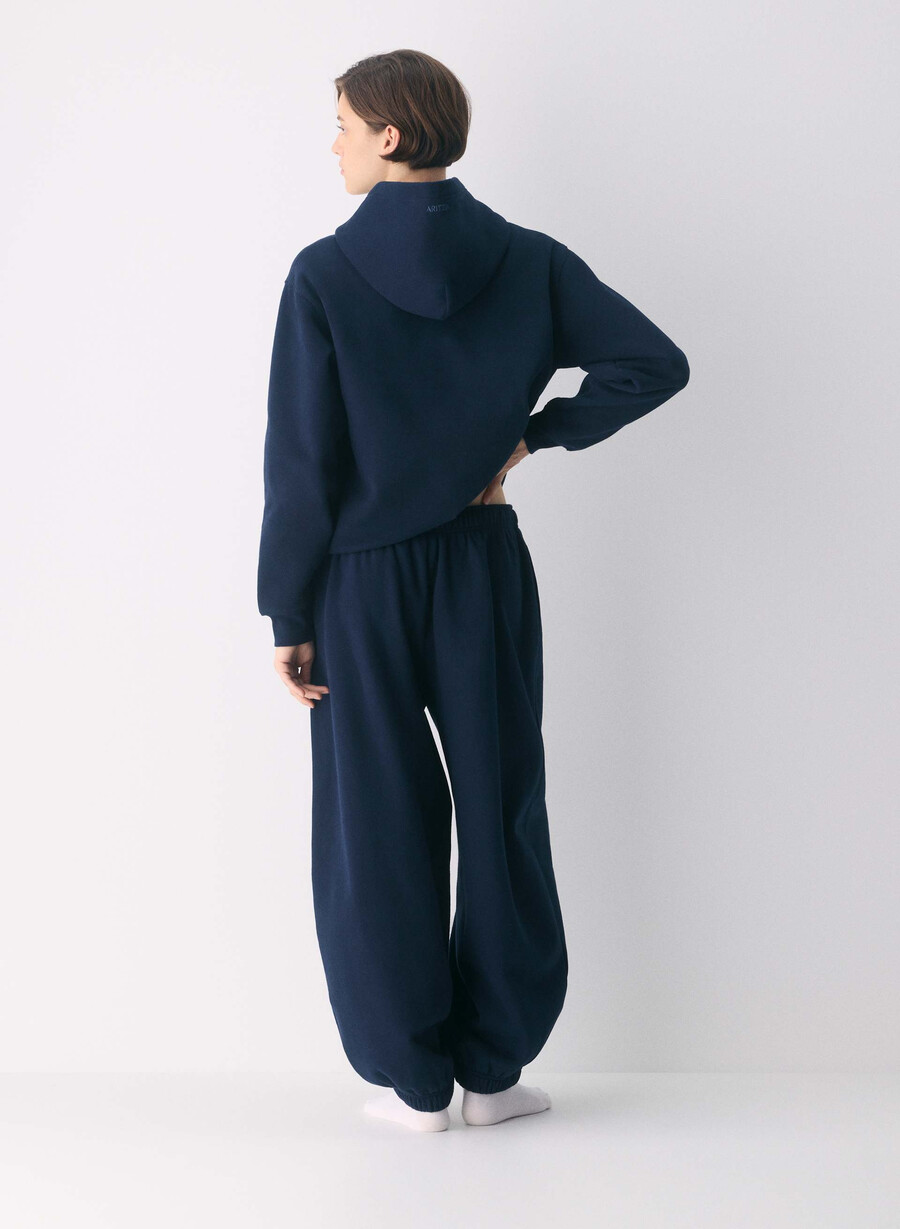 mysig fleece-huvtröja med perfekt passform admiral