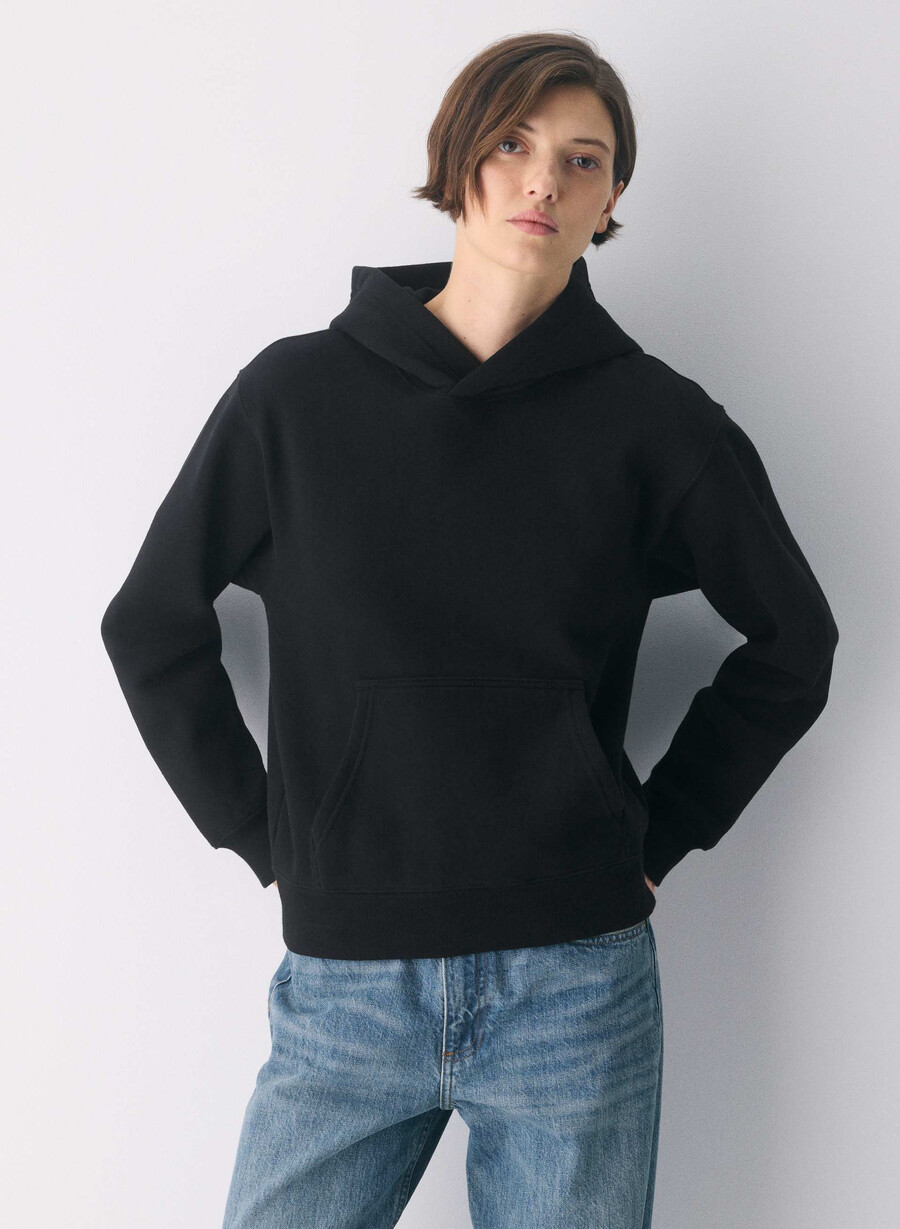 mysig fleece perfect hoodie svart