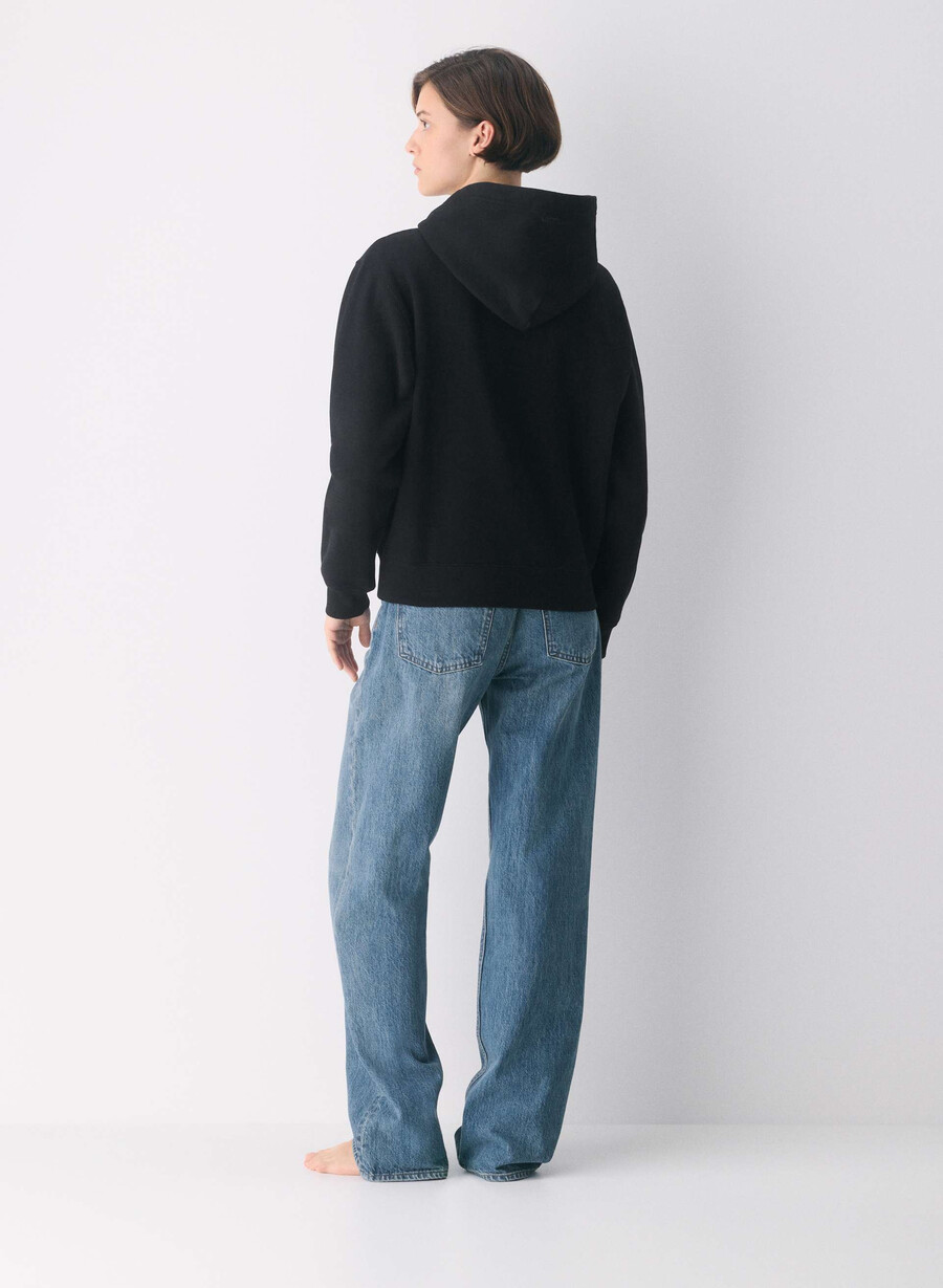 mysig fleece perfect hoodie svart
