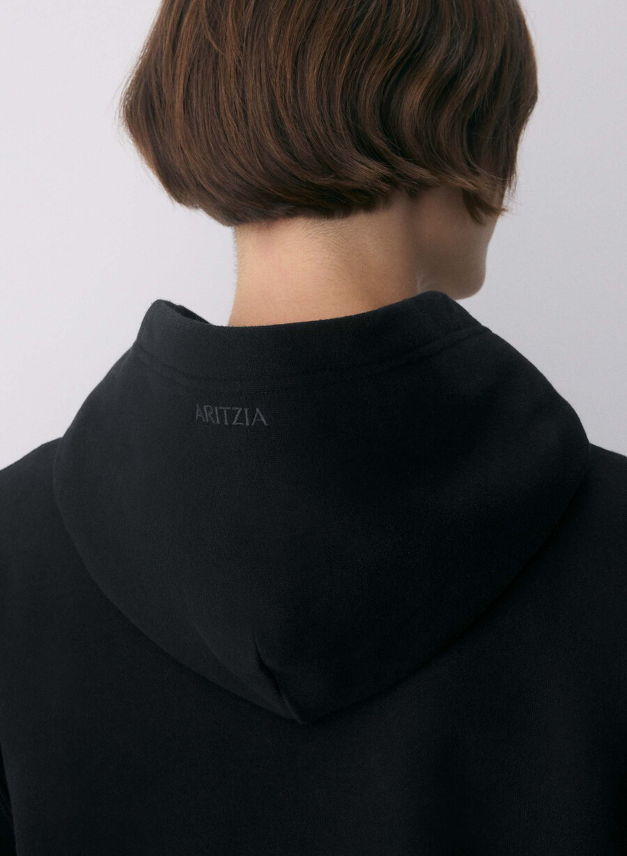 mysig fleece perfect hoodie svart