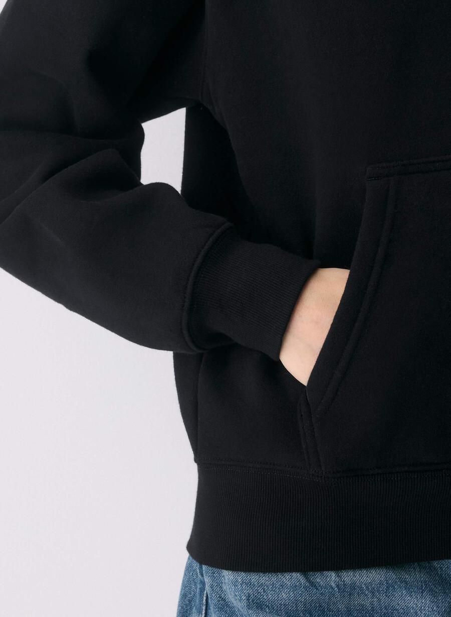 mysig fleece perfect hoodie svart