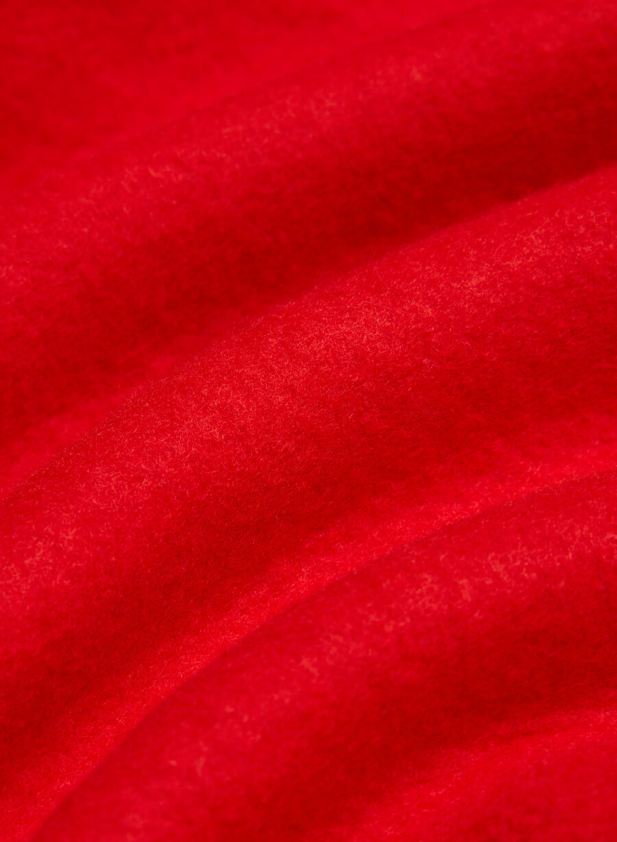 mysig fleece-huvtröja med perfekt passform blinkande röd