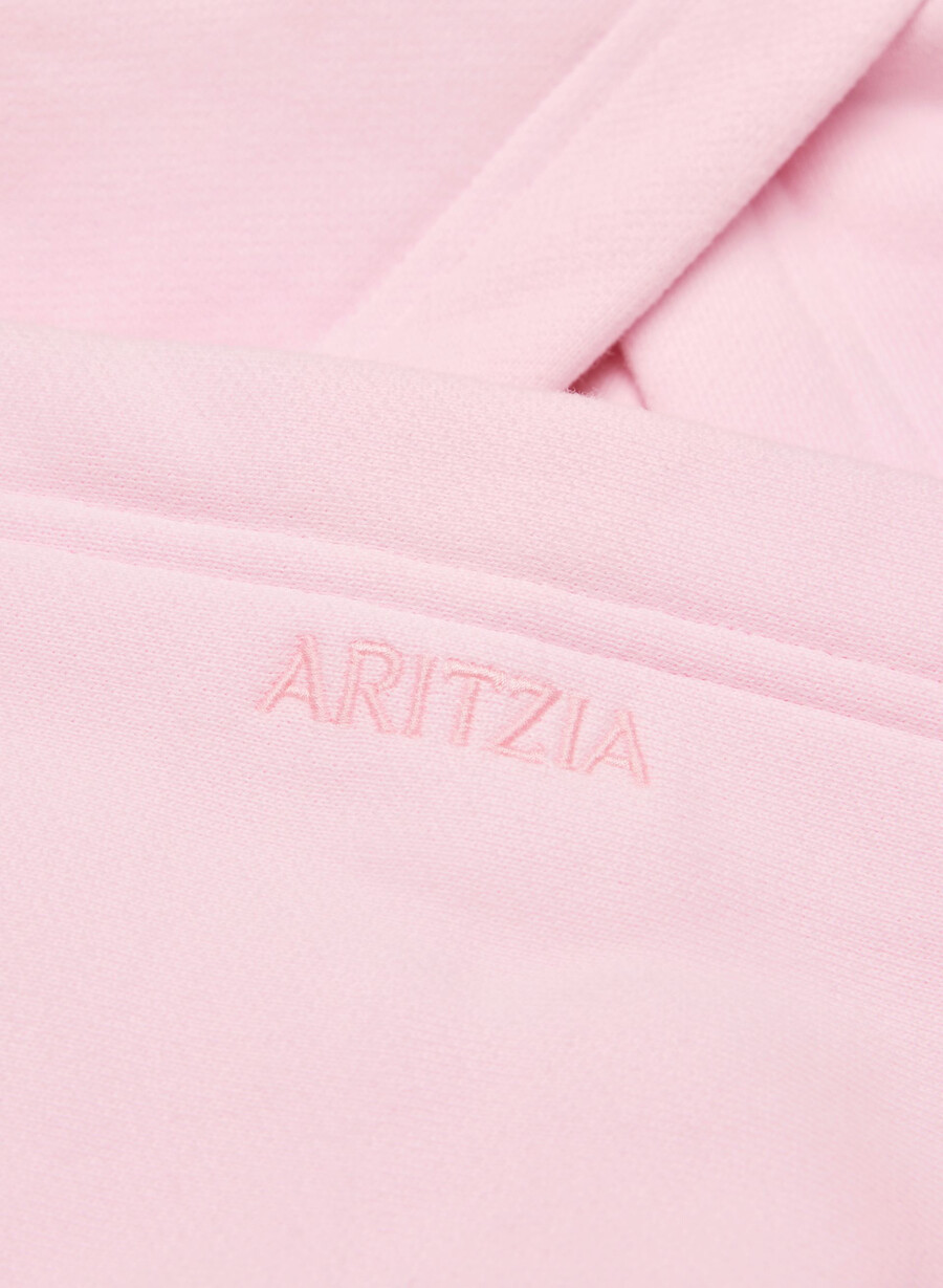 mysig fleece-huvtröja i perfekt färg villa rosa