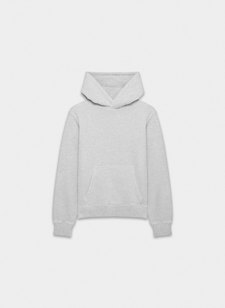 mysig fleece-huvtröja med perfekt passform ljungfärgad krom