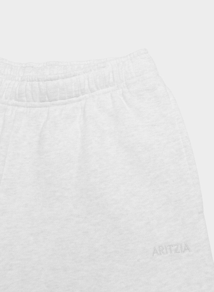 mysig sweatfleece mega cargo träningsbyxa i meljord molnvit