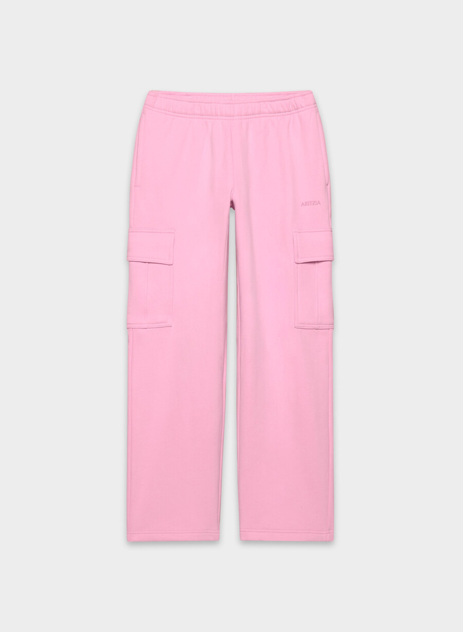 mysig fleece mega cargo mjukisbyxa morganite rosa