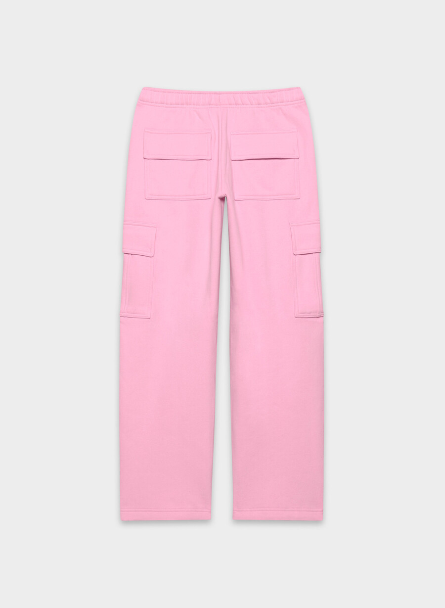 mysig fleece mega cargo mjukisbyxa morganite rosa