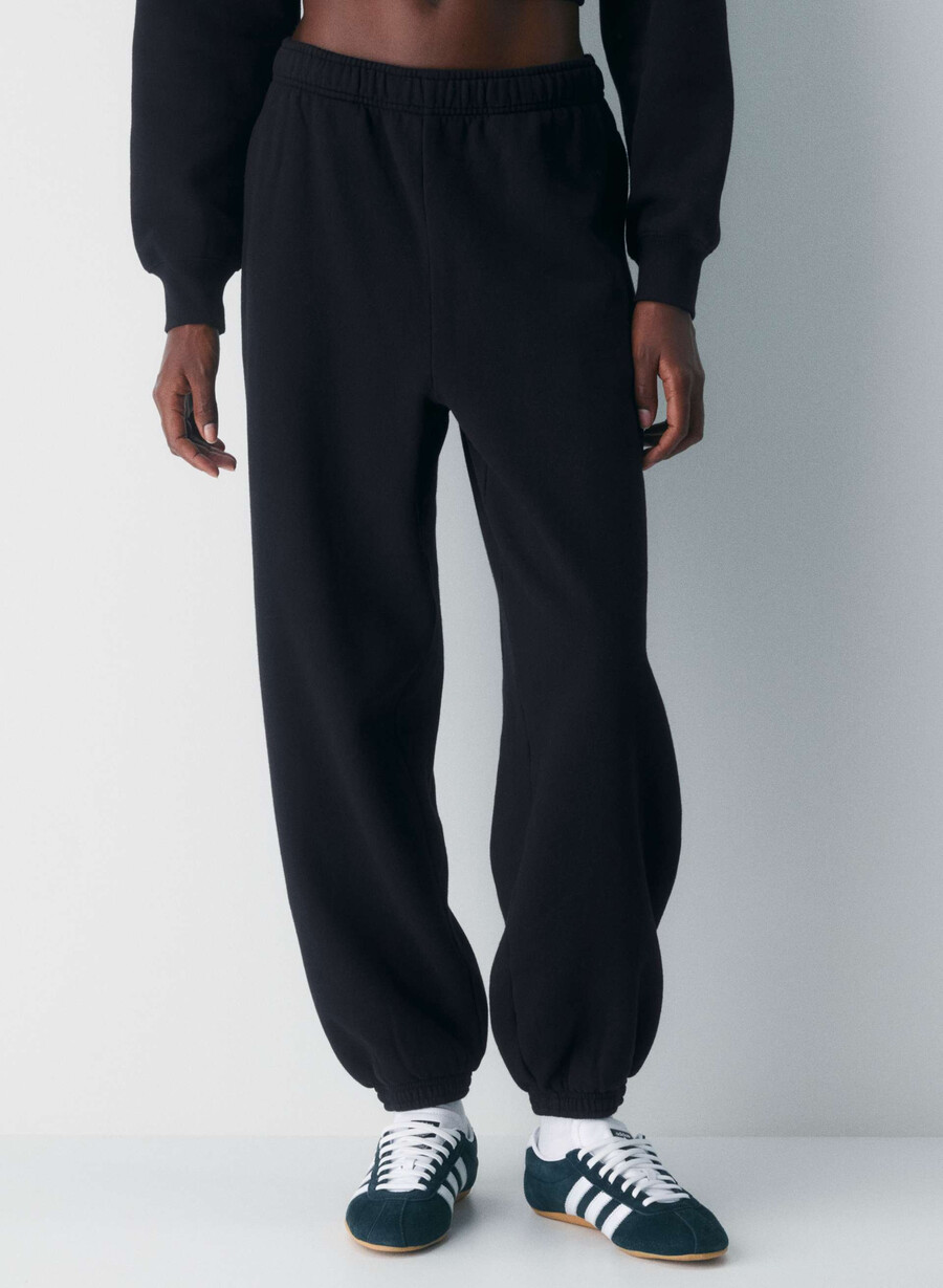 mysig fleece mega jogger svart