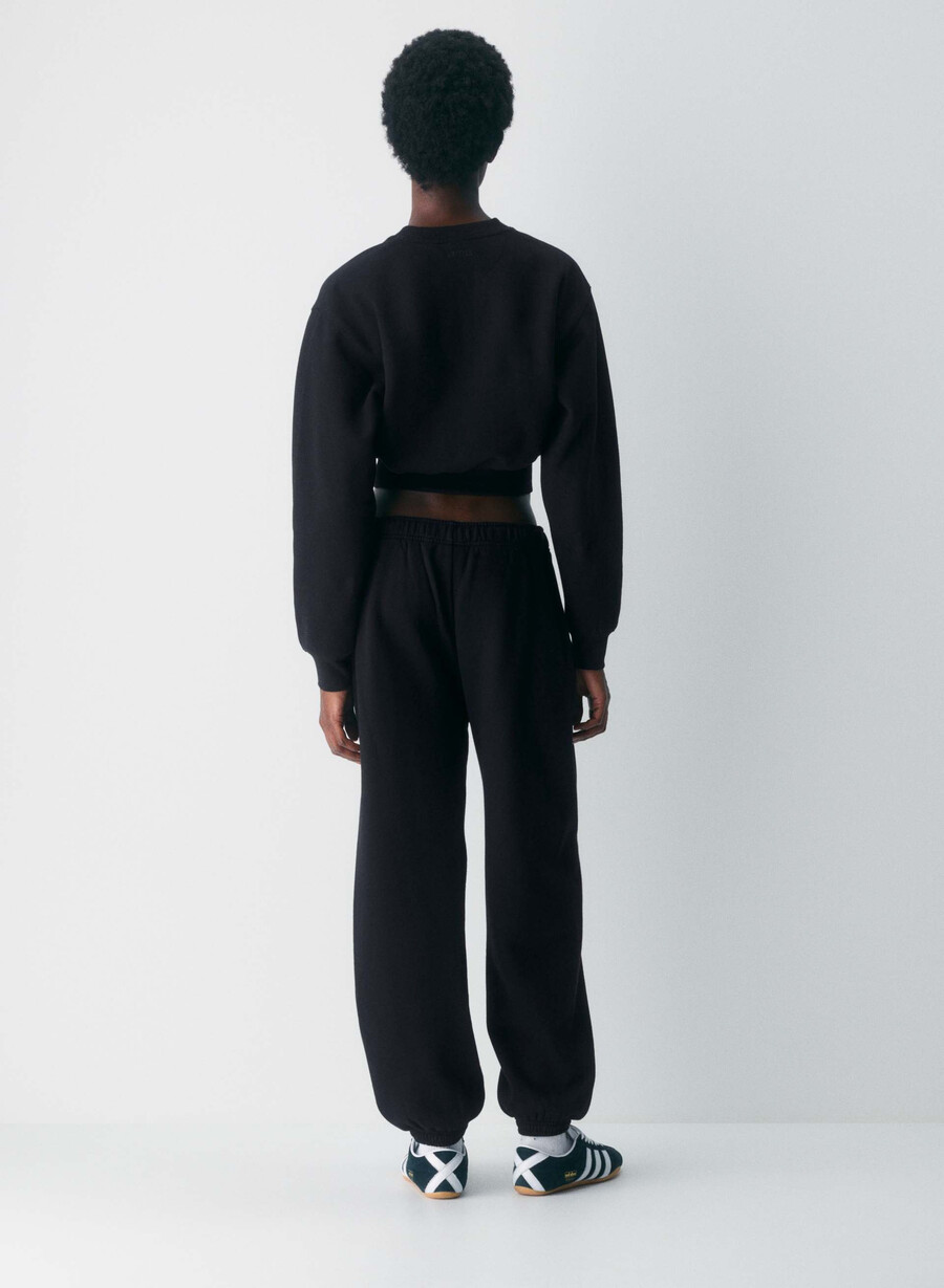 mysig fleece mega jogger svart