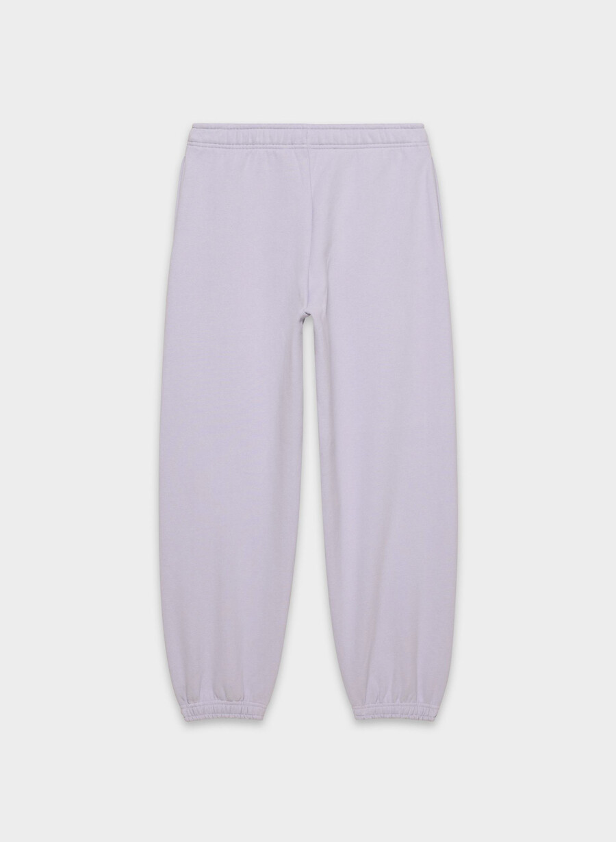 mysig fleece mega jogger wildblommor lila