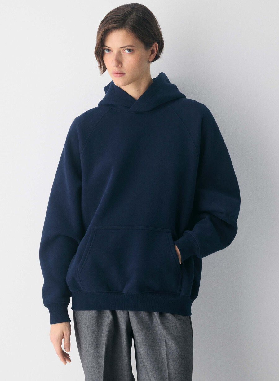 mysig fleece mega raglan-huvtröja admiral