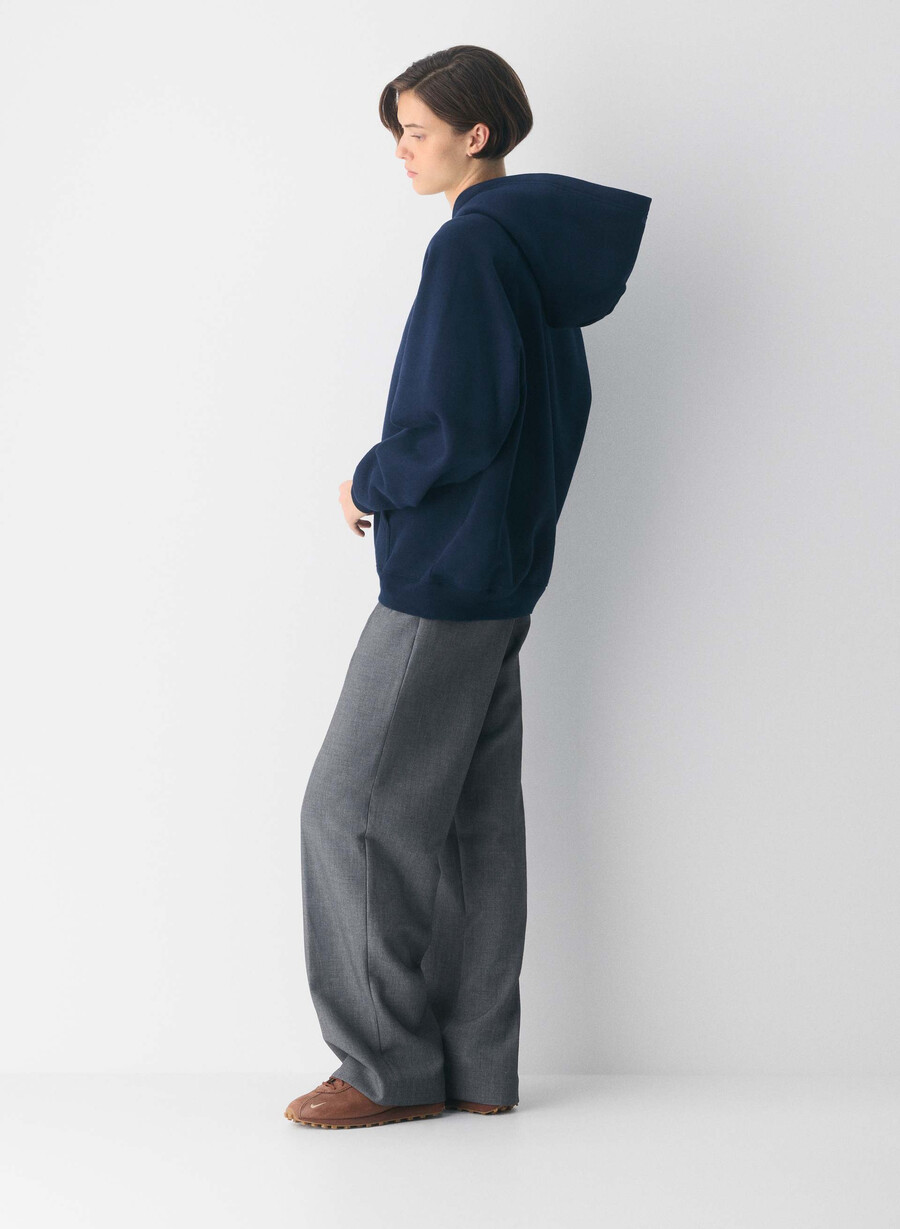 mysig fleece mega raglan-huvtröja admiral