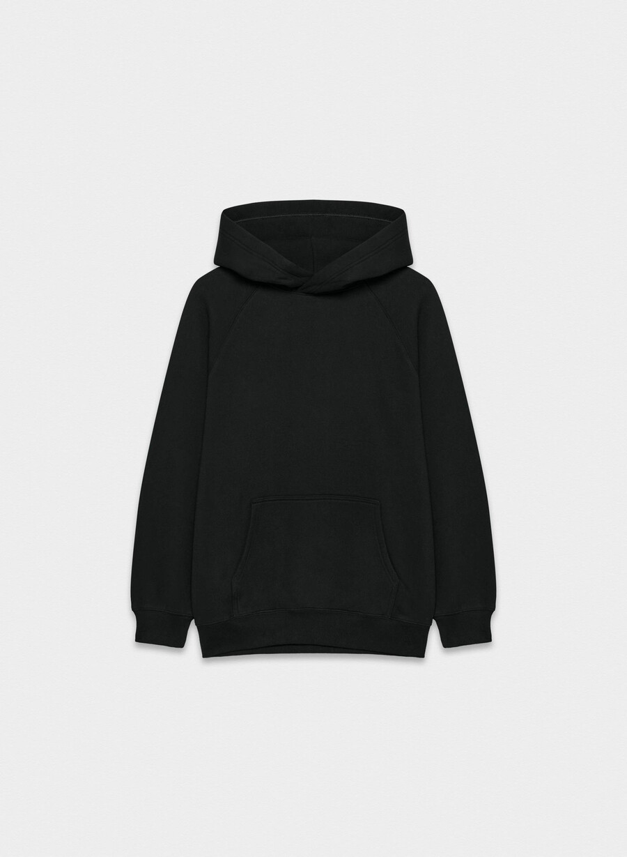 mysig fleece mega raglan hoodie svart