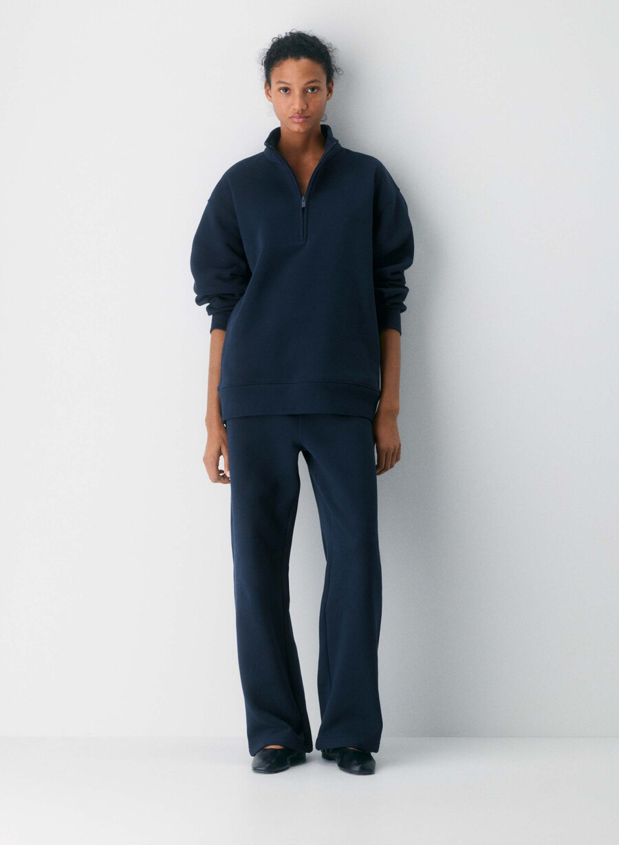 mysig fleece-tröja med 12 dragkedja från admiral