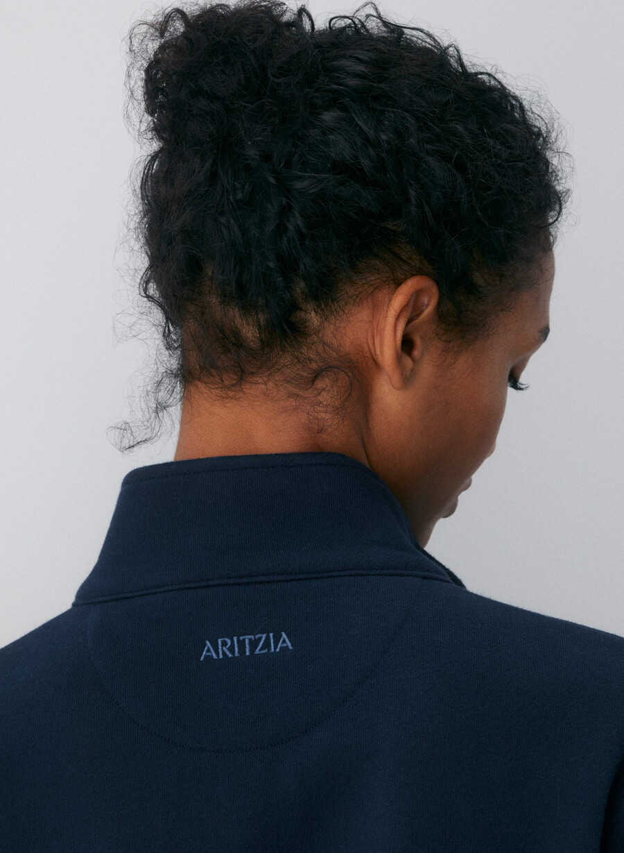 mysig fleece-tröja med 12 dragkedja från admiral