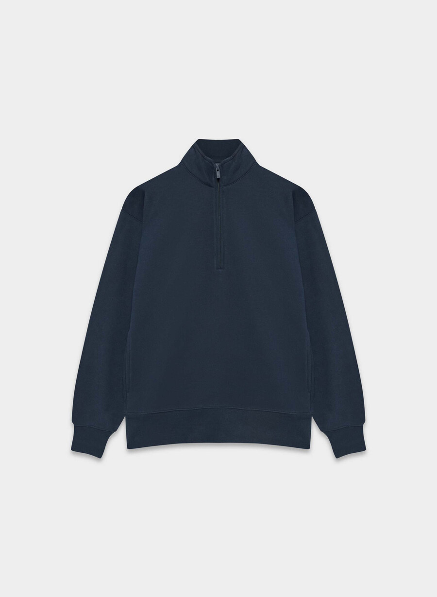 mysig fleece-tröja med 12 dragkedja från admiral