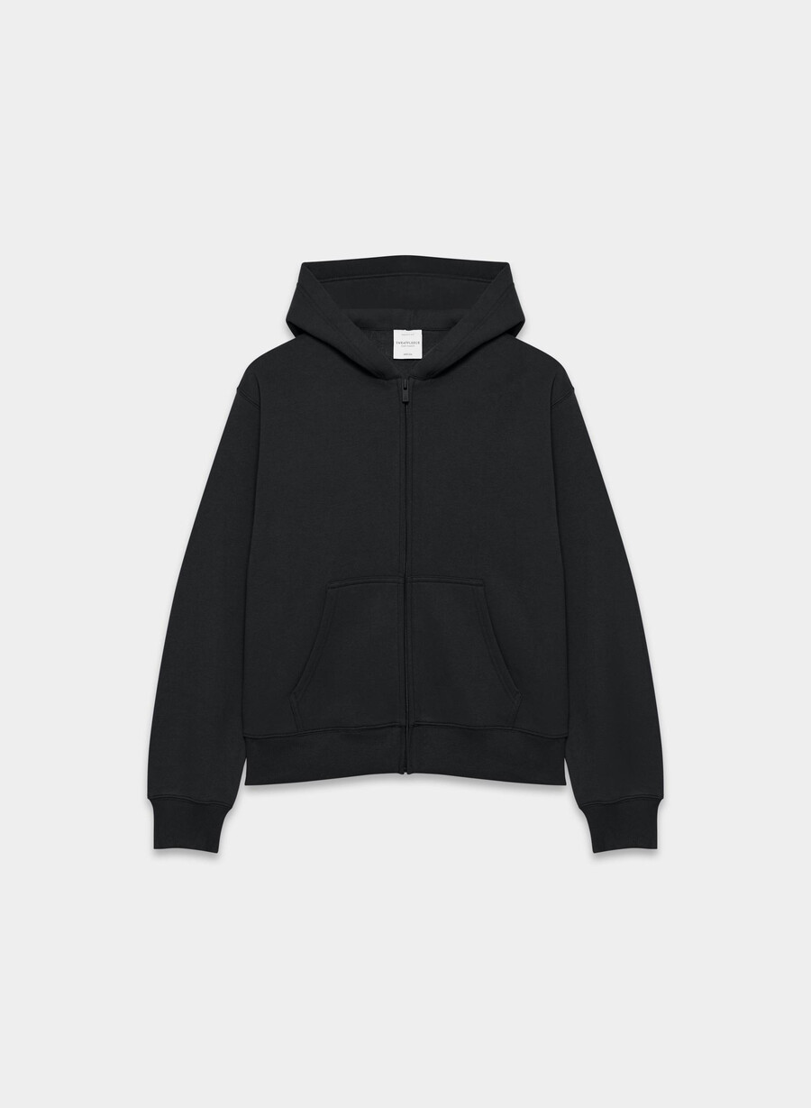mysig fleece perfect zip hoodie svart