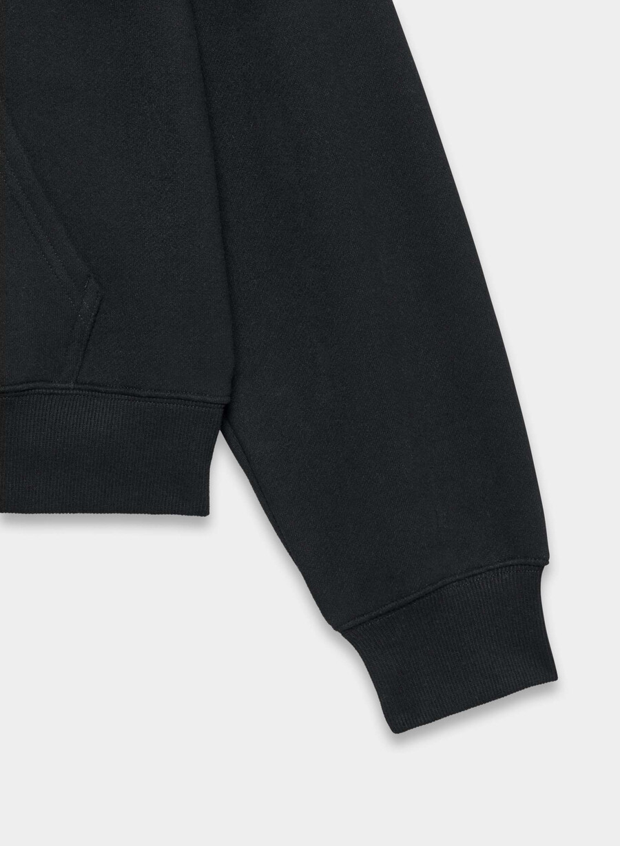 mysig fleece perfect zip hoodie svart