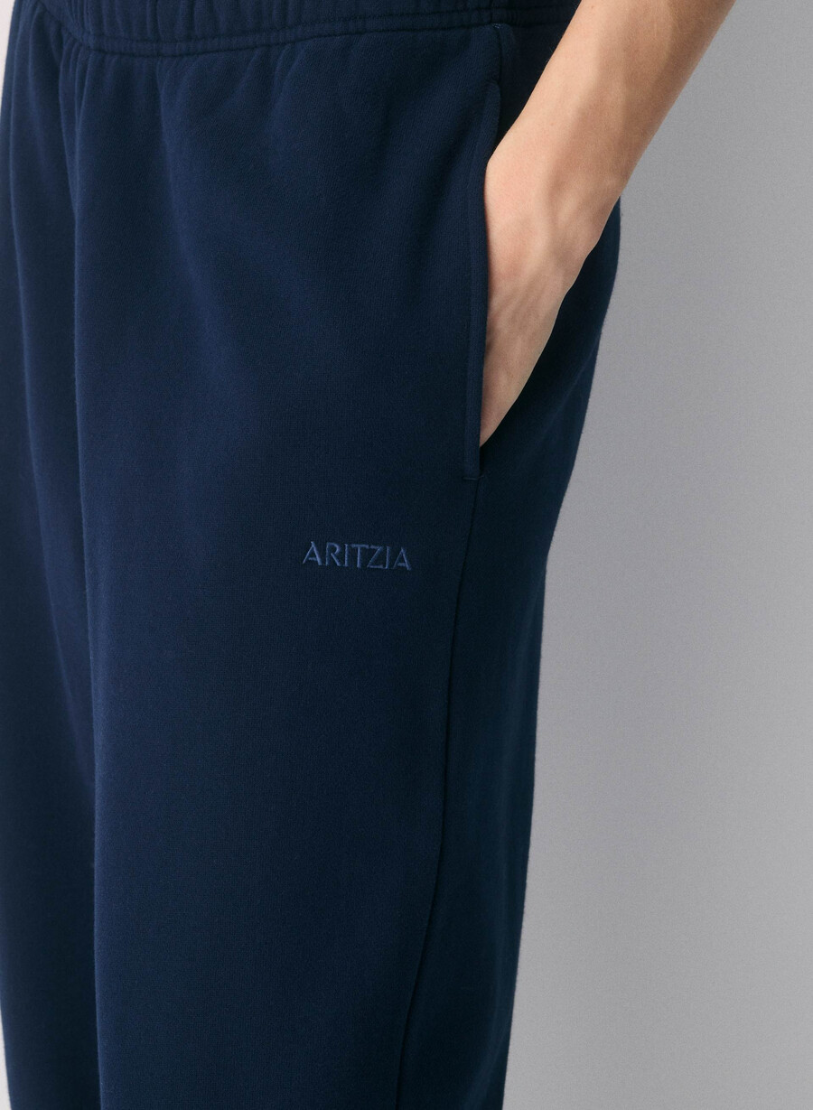 mysiga sweatfleece mega straight träningsbyxor admiral