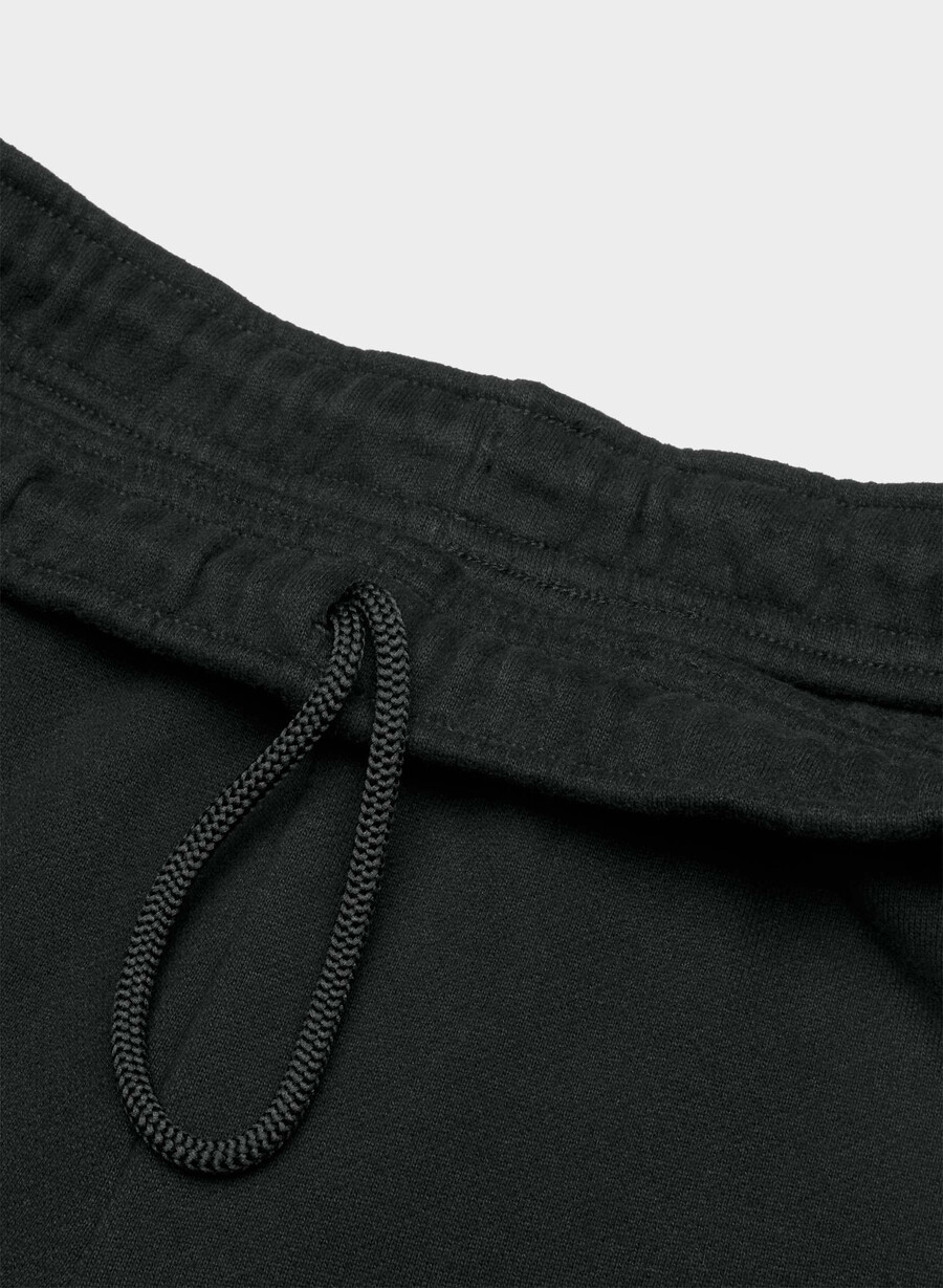 mysiga sweatfleece mega straight träningsbyxor svart