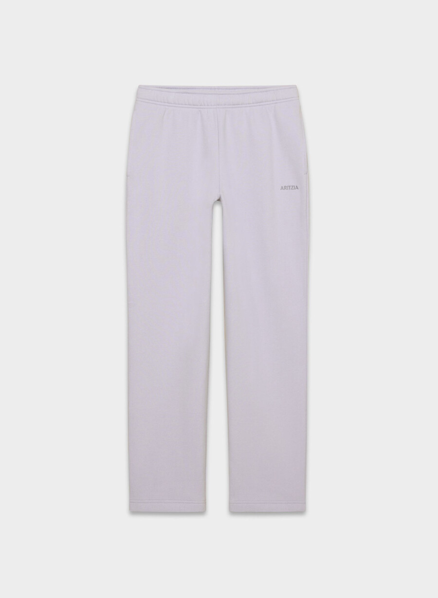 mysig sweatfleece mega straight träningsbyxa wildblommor lila