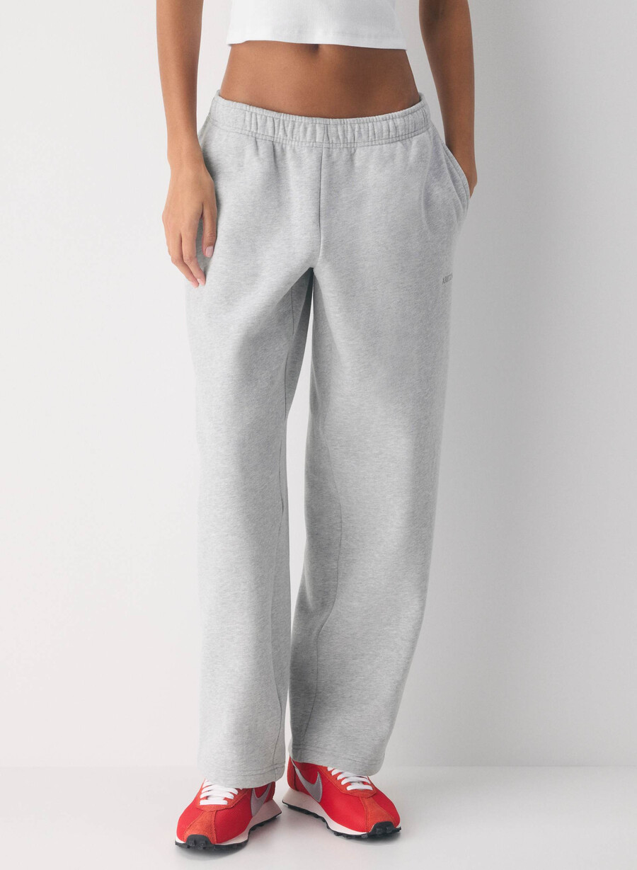 mysig sweatfleece mega straight träningsbyxa ljungkrom