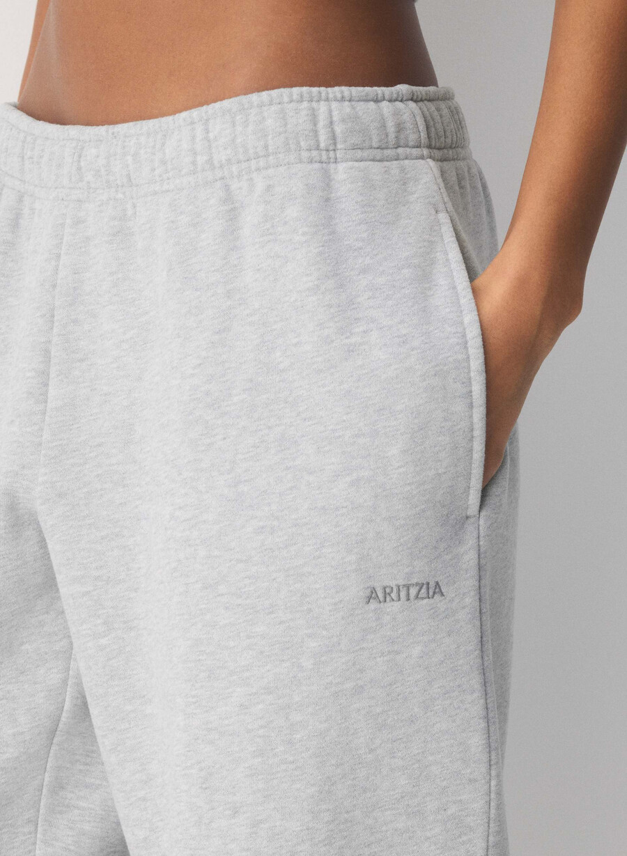 mysig sweatfleece mega straight träningsbyxa ljungkrom