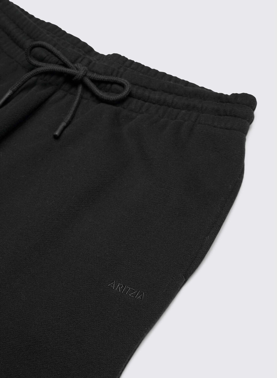mysiga sweatfleece boyfriend wide sweatpants svart