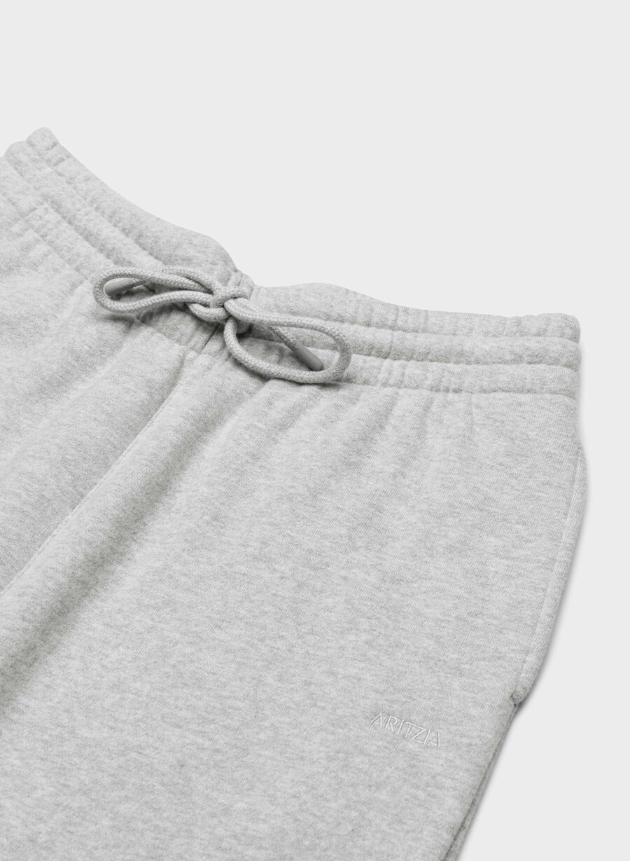 mysig fleece-byxa med pojkvänsmönster breda kromfärgade
