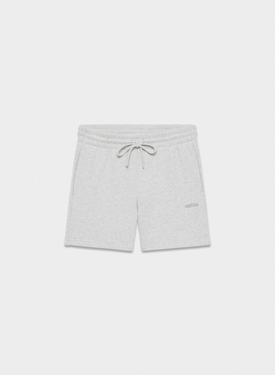 mysiga fleece shorts i pojkvänmodell med mitten av låret ljuvliga krommar