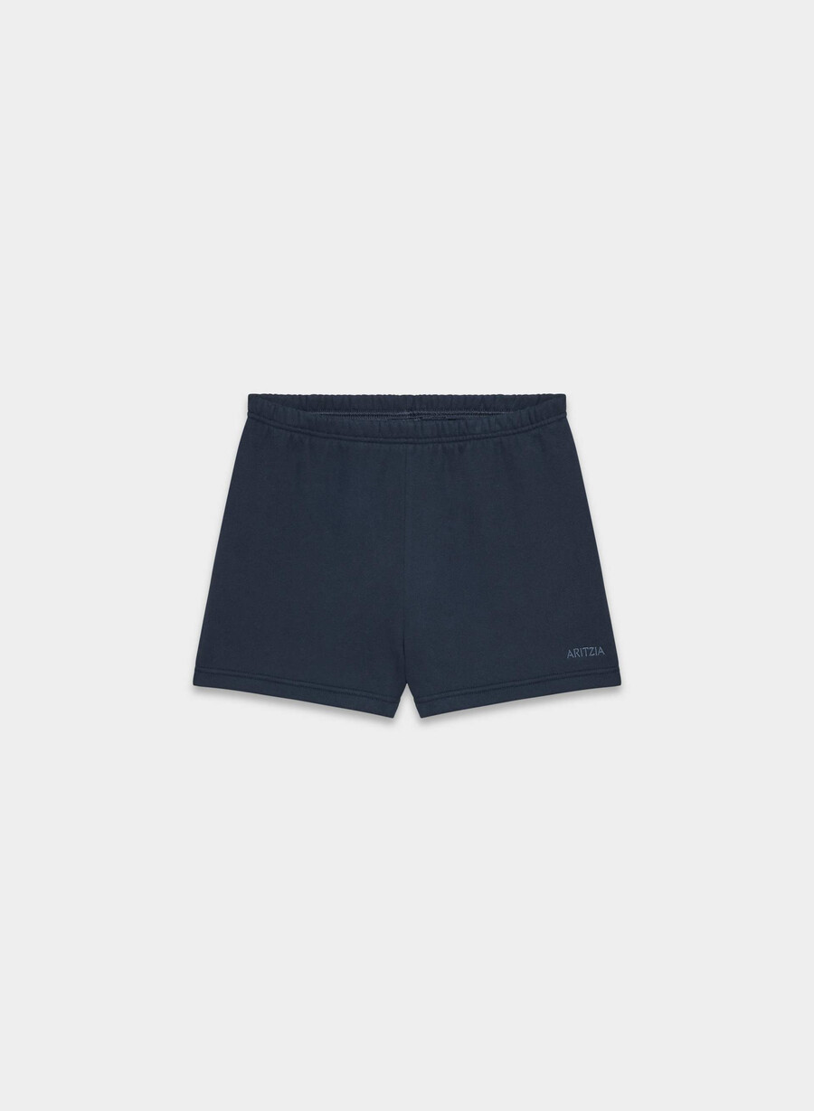 mysig fleece-shorts med hög midja admiral