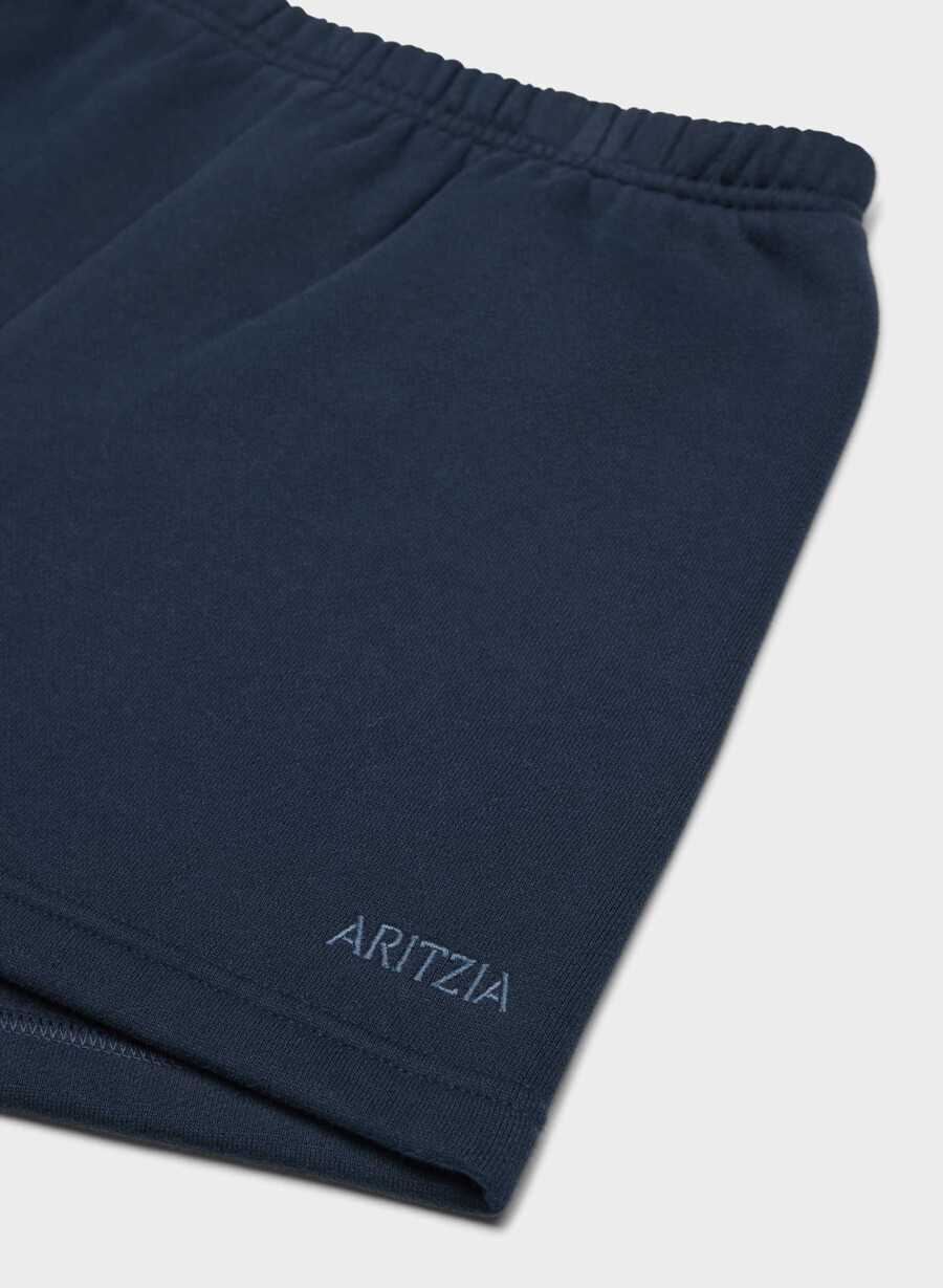 mysig fleece-shorts med hög midja admiral