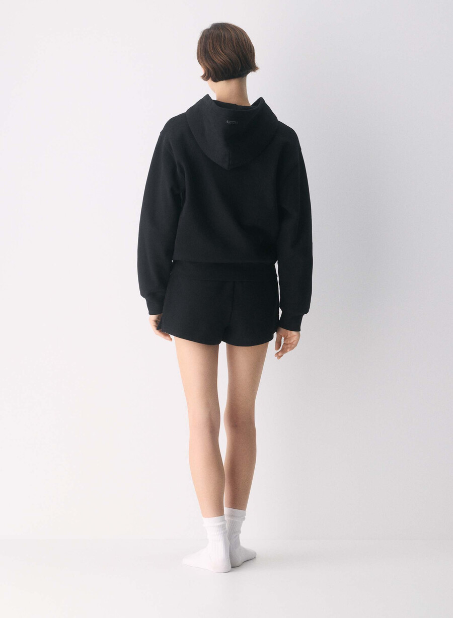 mysiga mjukisbyxor i fleece från perfect micro i svart