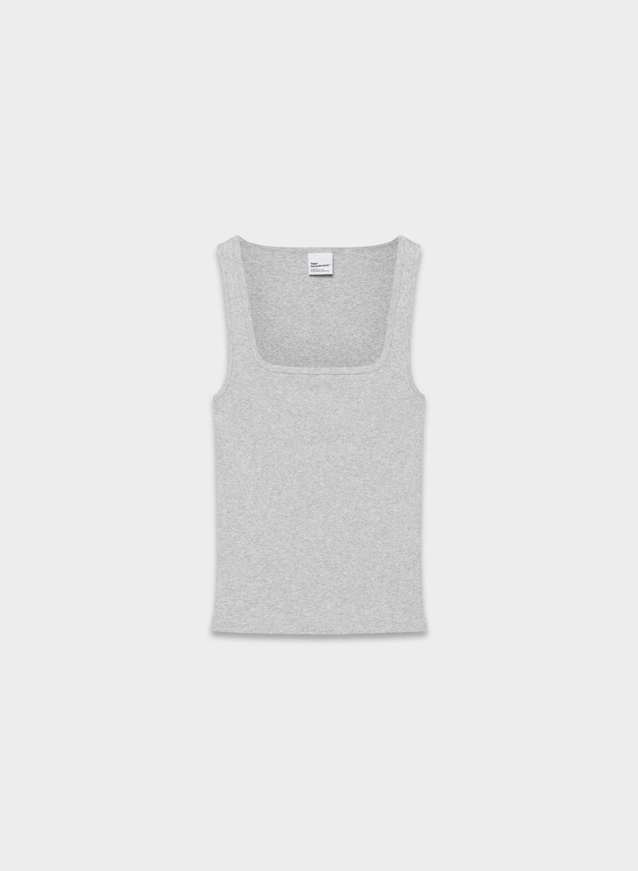 homestretch rib frequency tanktop ljunggrå krom