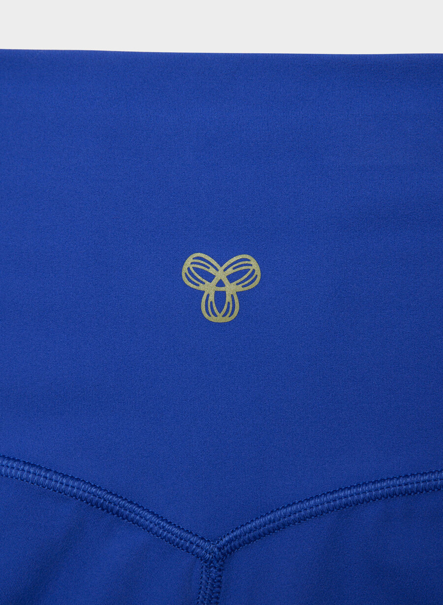 butter cheeky högmidja 7 shorts i blått