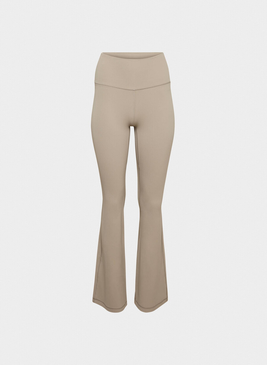 butter cheeky höghöjdsleggings med utsvängda toppar nomad taupe