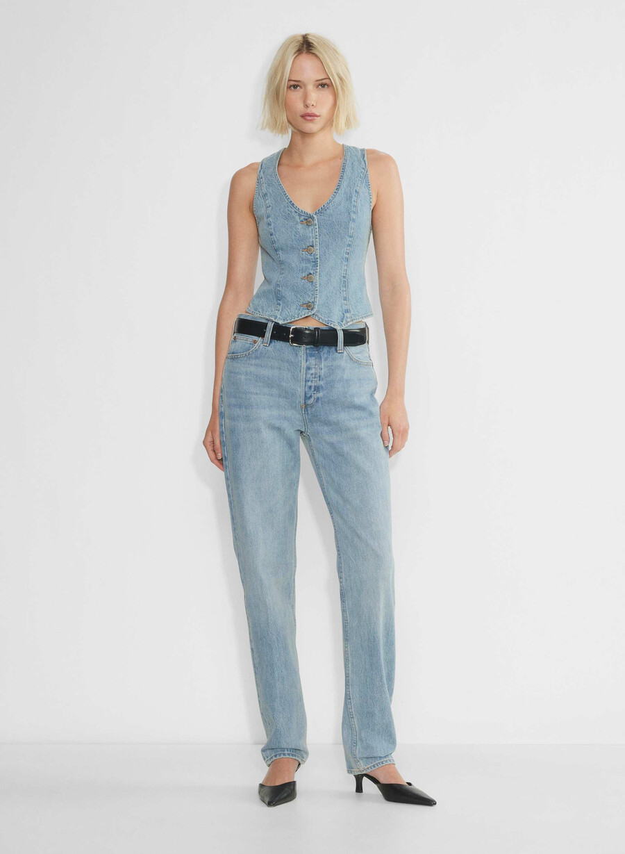 denim forum 90-talets mia jeansväst 7 År bleu taboo