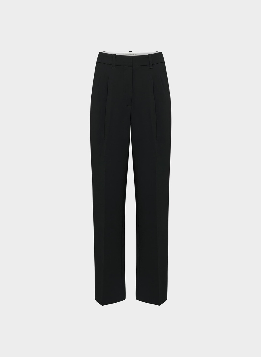 the effortless pant curve-fit - crepette svart