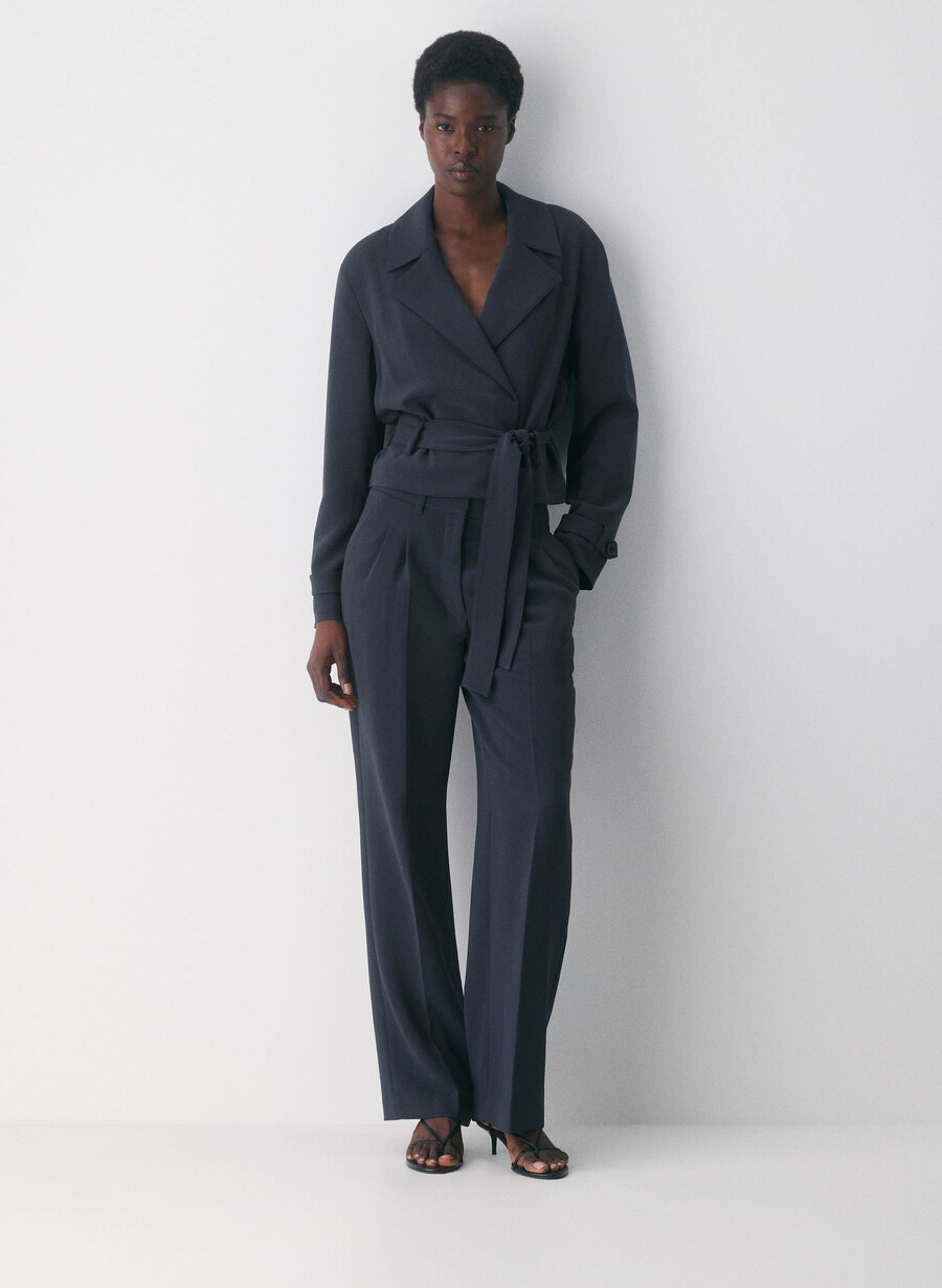the effortless pant curve-fit - crepette dark nat navy