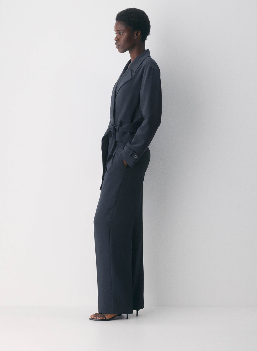 the effortless pant curve-fit - crepette dark nat navy